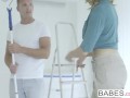 Babes - Stepmom and daughter share the painter cock