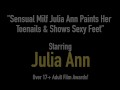 Sensual Milf Julia Ann Paints Her Toenails & Shows Sexy Feet