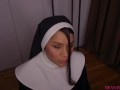 DEMON POSSESSED NUN SUCKS THE SOUL OUT OF YOUR COCK - MEANA WOLF