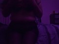 BBW undressing solo play