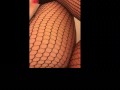 Big tit blonde pussy play in fishnets moaning