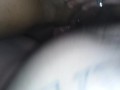 Black GF Deepthroats White Cock Then Gets Her Black Pussy Creampied