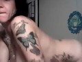 Bent over fingering my ass