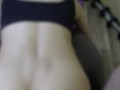 Fitness babe fucked by her instructor on fitness ball after class