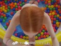 Tiny4k Small breasted ginger Dolly Little fucked after ball pit fun