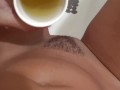 Morning urinate in cap Camilla Moon