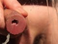 Sniffing panties, cumshot and cumplay on mirror