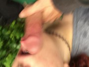 Outdoor Amateur Blow Job Facial Cum Shot