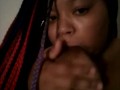 Lilhoemaid playin with her nipples