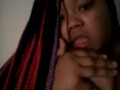 Lilhoemaid playin with her nipples