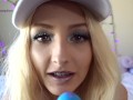 BLONDE WITH BRACES SUCKS ON LOLLIPOP ORAL FIXATION ASMR