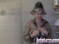Lelu Love-Trying On Raincoats In Shower