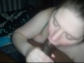 Vurvy milf sucking some good chocolate dick