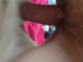 Brunette 18 Year Old Slut Takes Huge Cock