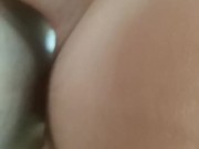Brunette 18 Year Old Slut Takes Huge Cock