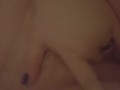 Chubby hottie plays with herself in the bath