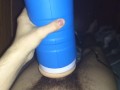 Skinny Cums Hard Using Autoblow 2