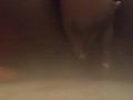 Tight ebony pussy squirt