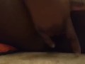 Tight ebony pussy squirt