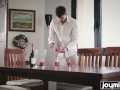 Joymii- beautiful wife covered in jizz for anniversary
