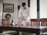 Joymii- beautiful wife covered in jizz for anniversary
