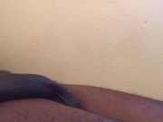 Black dick flaccid to erect