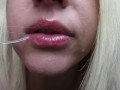 petite teen close up oral and gagging