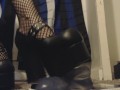 Goth Girl Tramples and Steps All Over Your Dick in her New Platform Heels
