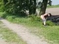 milf faì la pipi' in un parco