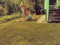 Missy and George Exposed -  Sucking His Dick in the Front Yard