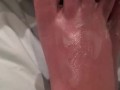 Erotic foot massage