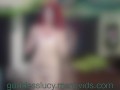 Undressing and caressing | redhead w small tits touches pussy & spreads ass