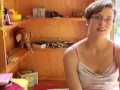 Short Haired German Student Immie Masturbates