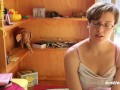 Short Haired German Student Immie Masturbates
