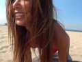 Bold Asian Beach Masturbation and Orgasm