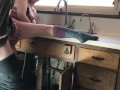 Teen fucks lucky plumber in the kitchen - Erin Electra