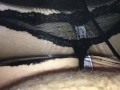 Slow blowjob and torn pantyhose fucking teen blonde in condom