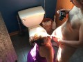 BBW Missy Gives Hubby Sloppy Blowjob On Bathroom Floor