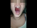 Girl Open Wide Mouth and Burping