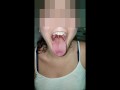 Girl Open Wide Mouth and Burping