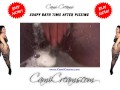 BBW Ebony Wet Sounds Soapy Hairy Pink Pussy Fingered Bathtub - Cami Creams