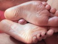 Perfect Teen Feet Solejob Massive Cum | Footjob Soles Long Toes Worship