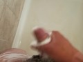 Jerking off my soapy dick