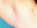 Innocent looking teen fingers herself