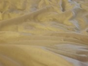 Pee puddles in bed