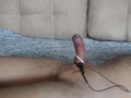 Perfect Estim hands free cumshot orgasm