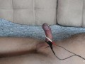 Perfect Estim hands free cumshot orgasm