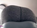 Sexercise, Orgasm on Exercise Bike in Yoga Pants - Ass View + Heart Rate