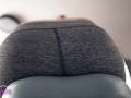 Sexercise, Orgasm on Exercise Bike in Yoga Pants - Ass View + Heart Rate