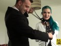 Tied up bdsm sub analized